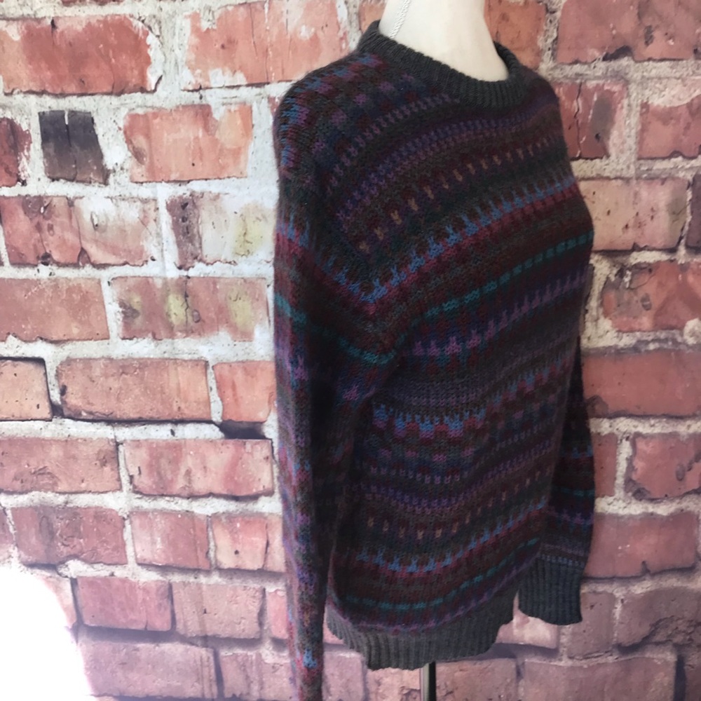 100% Wool Boston Traders Multi Color Sweater - Picture 3 of 6